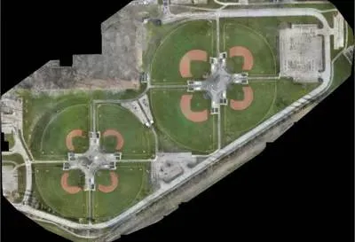 2D orthomosaic drone mapping for construction and land development