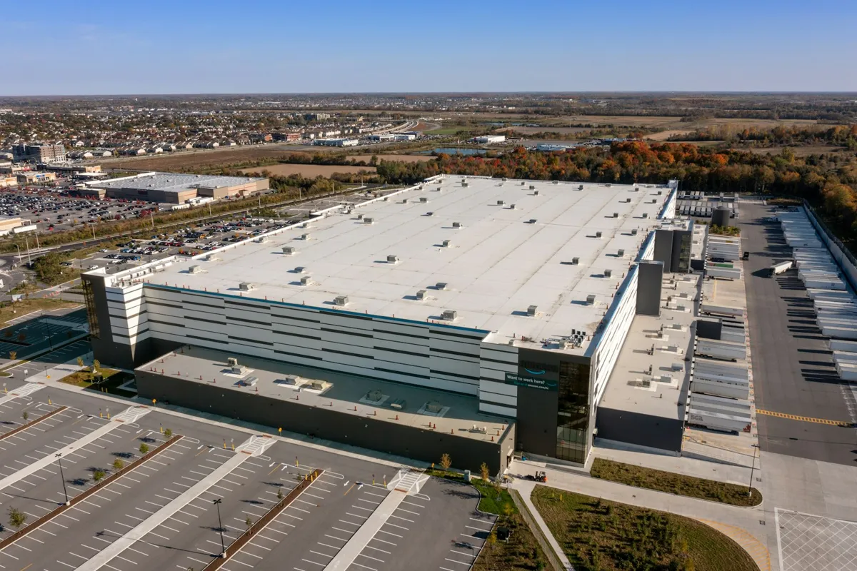 Aerial drone photography for Indiana commercial property and facility management including roof inspections